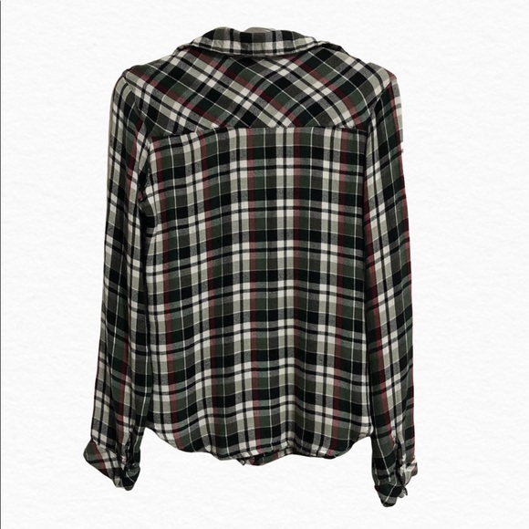 Twik black/white/red plaid shirt - Picture 3 of 5